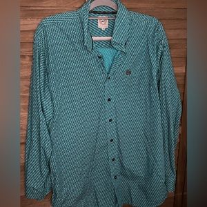 Cinch button down dress shirt